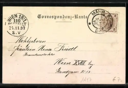 AK Mähr. Schönberg, Blick auf Ort