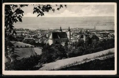 AK Sternberg /Ostsudeten, Panoramaansicht des Ortes