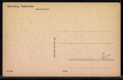 AK Sternberg /Ostsudeten, Panoramaansicht des Ortes