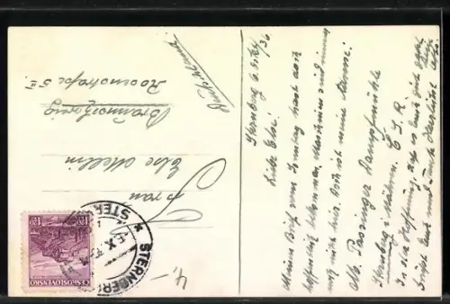 AK Sternberg i. M., Ortsansicht mit Kirche