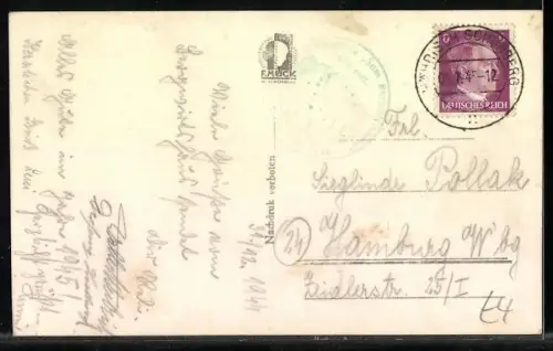 AK Mähr. Schönberg /Sudetenland, Ortsansicht mit Kirche