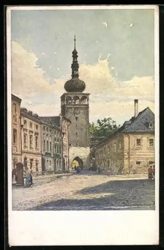 Künstler-AK Sternberg, Alt-Sternberg, Am Obertor