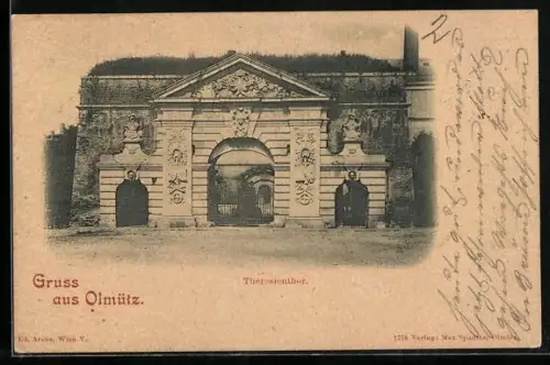 AK Olmütz, Blick auf Theresientor