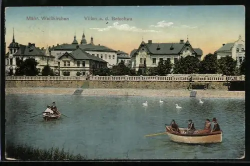 AK Mähr. Weisskirchen, Villen a.d. Betschwa