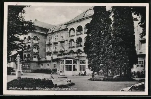 AK Freiwaldau, Kurhotel Priessnitz, Gräfenberg