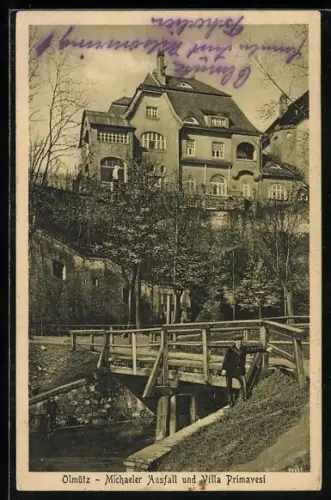 AK Olmütz, Michaeler Ausfall und Villa Primavesi