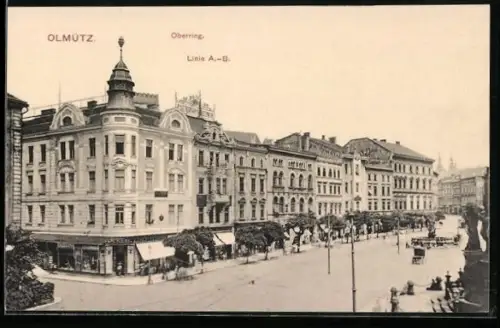 AK Olmütz, Oberring mit Geschäften