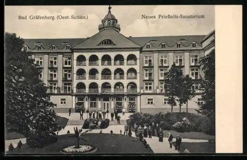 AK Bad Gräfenberg /Oest. Schles., Neues Priessnitz-Sanatorium