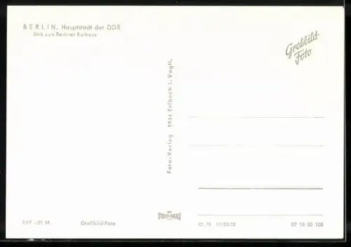 AK Berlin, Alexanderplatz, Springbrunnen-Anlage mit Haus der Mode u. Rathaus