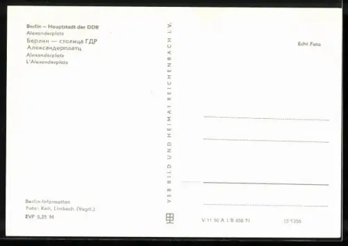 AK Berlin, Alexanderplatz, Weltzeituhr u. Hochhäuser