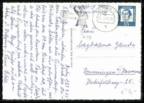 AK Berlin, Ernst-Reuter-Platz mit Telefunkenhaus u. Springbrunnen