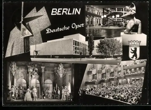 AK Berlin, Deutsche Oper mit Innenansichten
