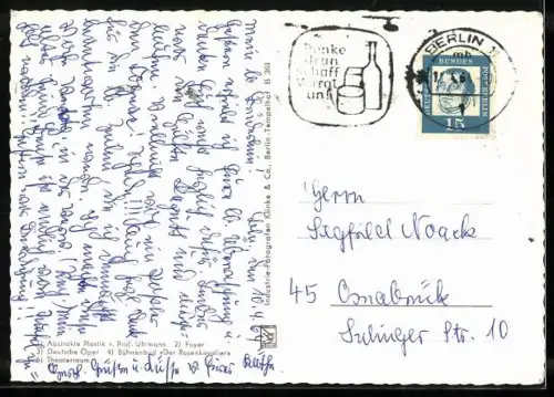 AK Berlin, Deutsche Oper mit Innenansichten