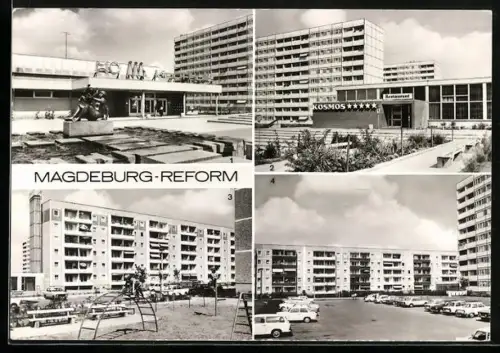AK Magdeburg-Reform, Kaufhalle, Gaststätte Kosmos, Walter-Kassner-Strasse