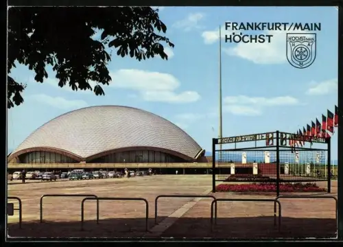 AK Frankfurt-Höchst, Partie an der Jahrhunderthalle