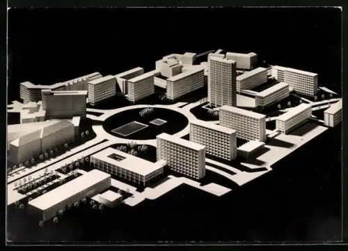 AK Berlin-Charlottenburg, Ernst-Reuter-Platz, Modellaufnahme