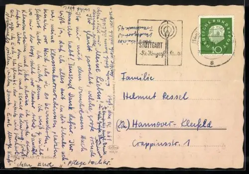 AK Stuttgart, Partie am Rathaus