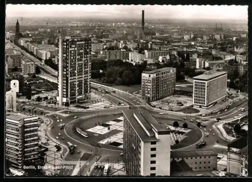 AK Berlin, Ernst-Reuter-Platz, Luftaufnahme