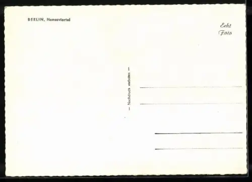 AK Berlin, Hansaviertel, Kirche, Wohnhaus, Ortspartien