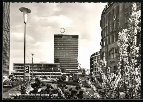 AK Berlin, Breitscheidplatz mit Europa-Center