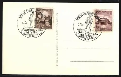 AK Berlin, Internationale Handwerks-Ausstellung 1938, Ungarn-Zimmer, Innenansicht