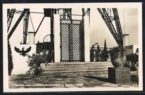 AK Berlin, Internationale Handwerks-Ausstellung 1938, auf dem Ausstellungsgelände