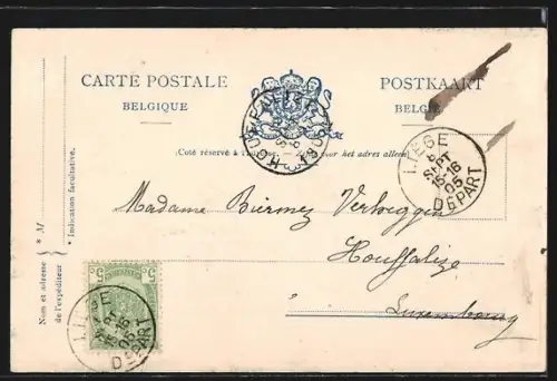 AK Liége, Exposition Internationale 1905, Le Roi sortant du Palais des Fêtes