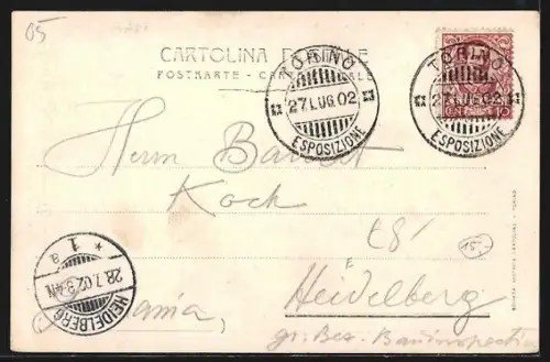 AK Torino, Exposizione Int. d`Arte Decorativa Moderna, Vestibolo d`Onore