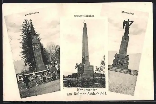 AK Kulm, Monumenter am Kulmer Schlachtfeld