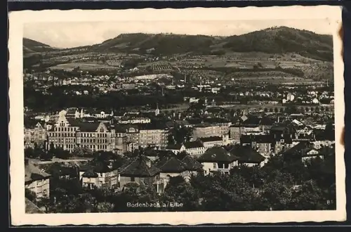 AK Boden a. Elbe, Teilansicht aus der Vogelschau