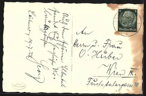 AK Leitmeritz a. d. Elbe, Uferpartie mit Kirche