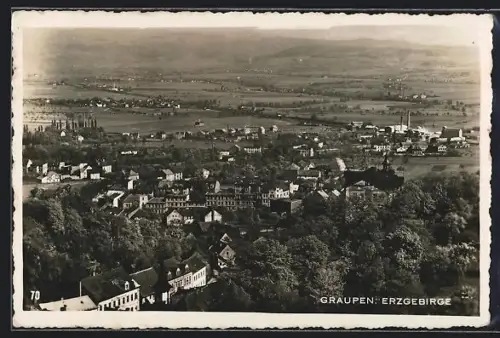 AK Graupen /Erzgebirge, Ortsansicht mit Umgebung