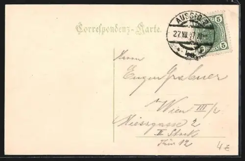 AK Schreckenstein b. Aussig, Uferpartie mit Schiff und Blick auf Burg