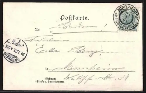 AK Neutoblach, Blick auf dem Ort