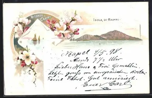 Lithographie Capri, Isola di Capri, Panorama