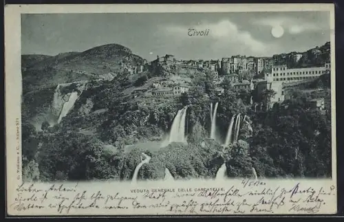 Mondschein-AK Tivoli, Veduta generale delle cascatelle