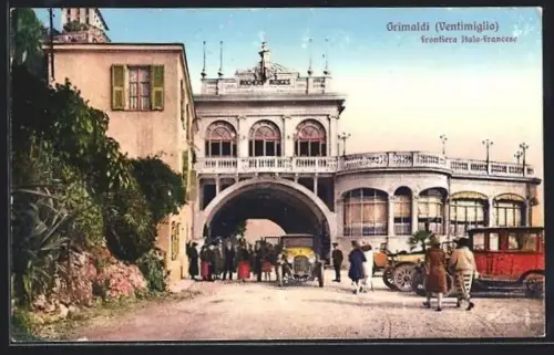 AK Grimaldi /Ventimiglia, Frontiera Italo-Francese