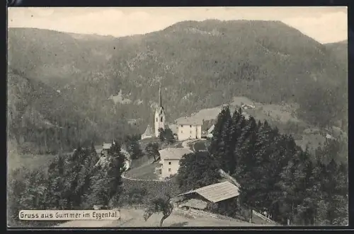 AK Gummer im Eggental, Ortsansicht mit Kirche