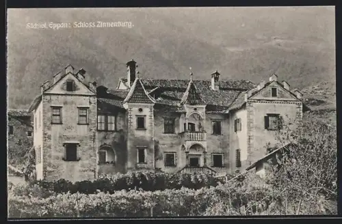 AK Eppan /Südtirol, Schloss Zinnenburg, Frontansicht