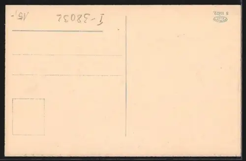 AK Canazei in Fassa, Ortspartie mit Kirche