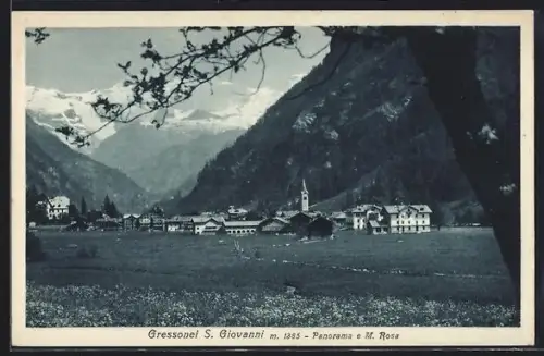 AK Gressonei S. Giovanni, Panorama e M. Rosa