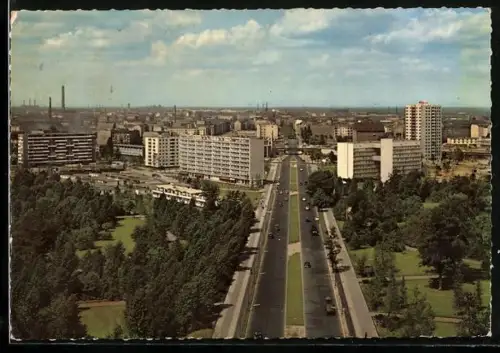AK Berlin, Tiergarten, Strassenpartie im Hansaviertel