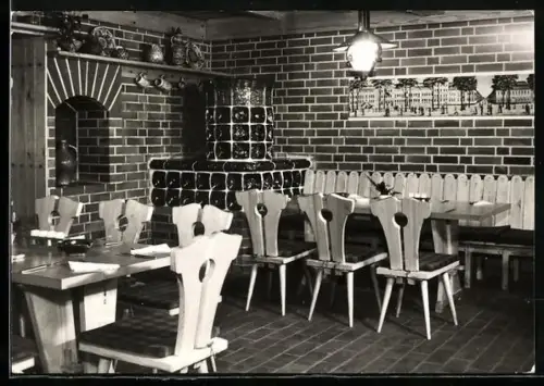 AK Berlin, Ermelerhaus, Berliner Zimmer, Innenansicht