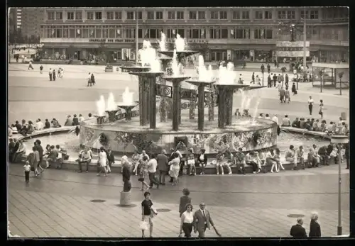 AK Berlin, Brunnen am Alexanderplatz