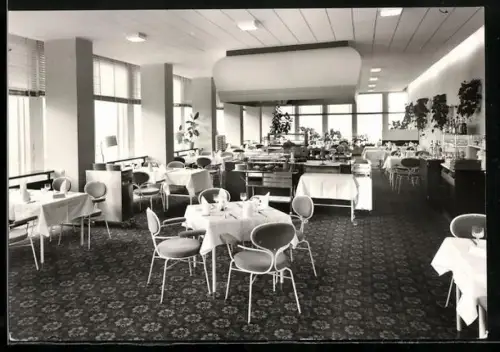 AK Berlin, Interhotel, Panorama-Restaurant, Innenansicht