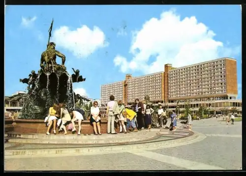 AK Berlin, Partie am Neptunbrunnen