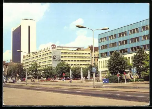 AK Berlin, Internationales Handelszentrum und Interhotel Unter den Linden