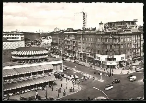 AK Berlin, Kurfürstendamm und Kranzlerecke mit Cafe Kranzler