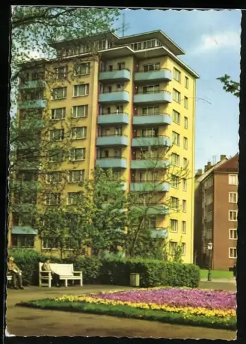 AK Karl-Marx-Stadt, Hochhaus am Schlossteich