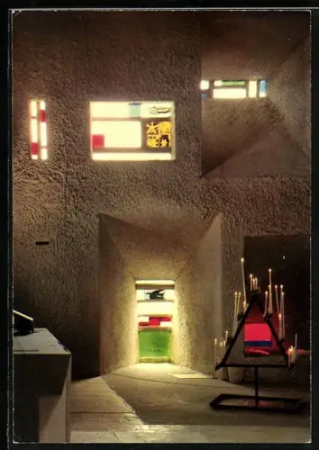 AK Ronchamp /Hte-Saone, Chapelle de Notre Dame du Haut, Le Mur SUd